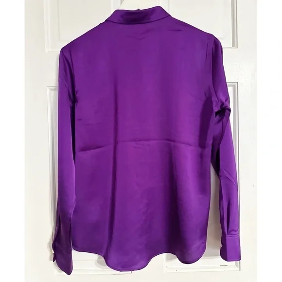 Lauren Ralph Lauren
JAMELKO LONG SLEEVE BUTTON FRONT SHIRT NWT Sz PM - Picture 7 of 9